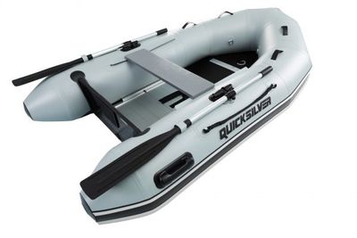 2020 Quicksilver & Mariner Sport 250 PVC Medium Grey Inflatable &amp; 4hp 4 Stroke Outboard Engine Bundle