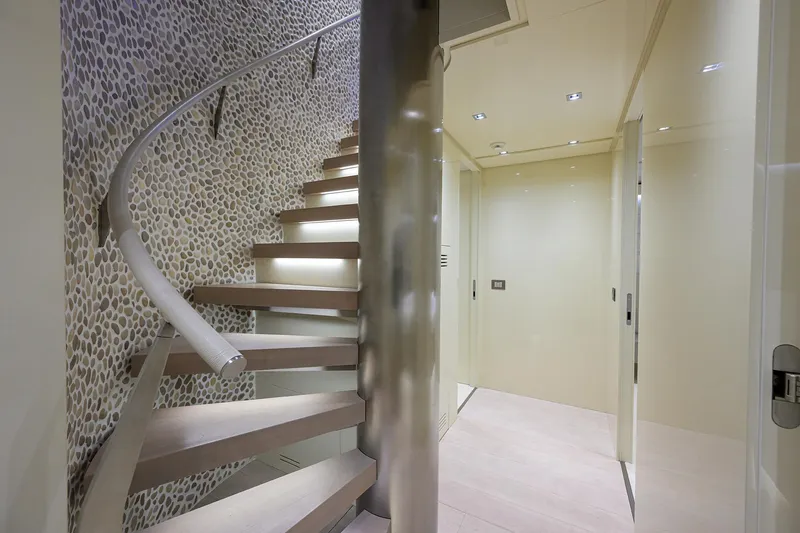 Phoenix Yacht Photos Pics Sanlorenzo SD112 Phoenix - Lower Companionway