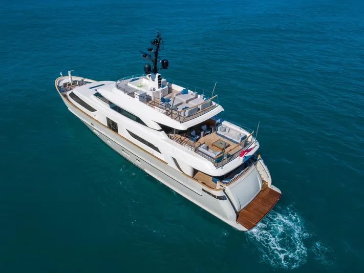 Phoenix Yacht Photos Pics Sanlorenzo SD112 Phoenix - Aerial Profile