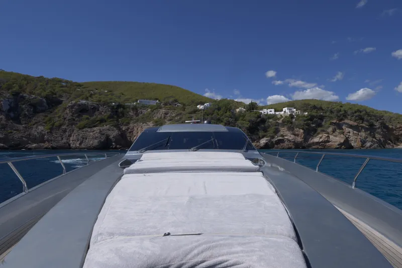  Yacht Photos Pics Luxury Canados 90 yacht cruising near scenic coastal cliffs, 2010 model.