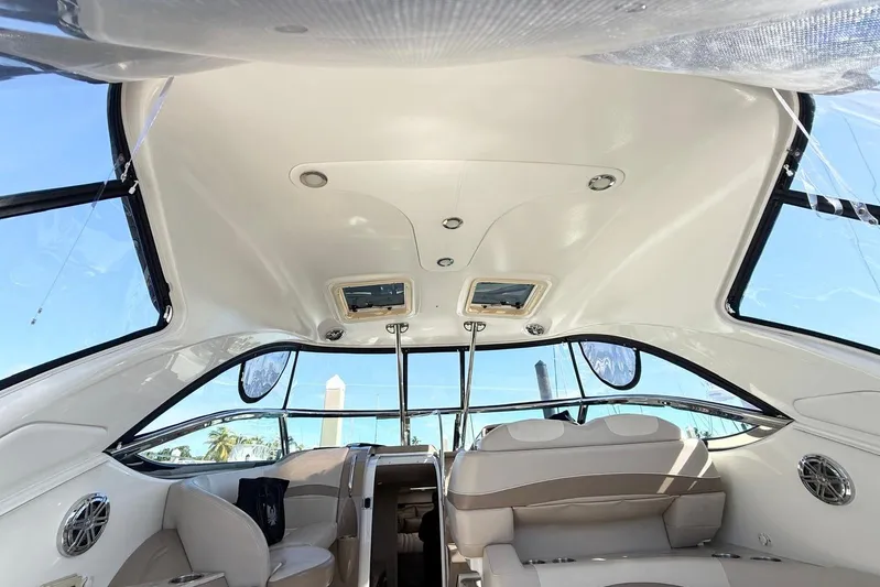 Game Changer Yacht Photos Pics Interior view of 2016 Formula 37 Performance Cruiser, featuring sleek design and comfortable seating.