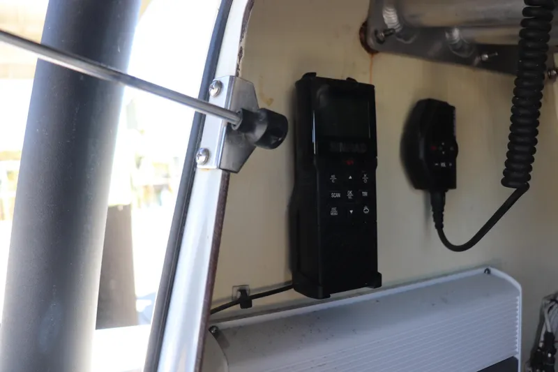  Yacht Photos Pics Interior of 2021 Costa Custom Boats 26, featuring mounted communication equipment.