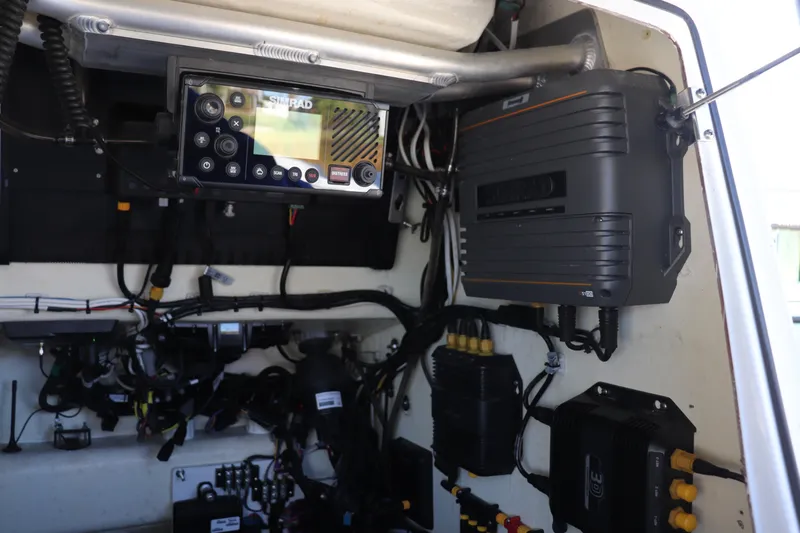  Yacht Photos Pics Interior of 2021 Costa Custom Boats 26, featuring advanced electronic equipment and wiring.