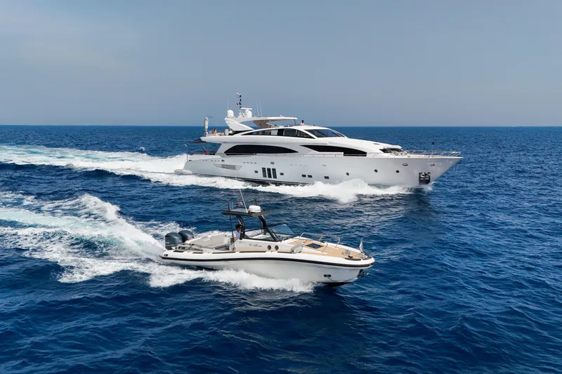 Millesime Yacht Photos Pics Luxury yachts cruising on open sea, featuring 2020 Guy Couach 3700 Fly model.