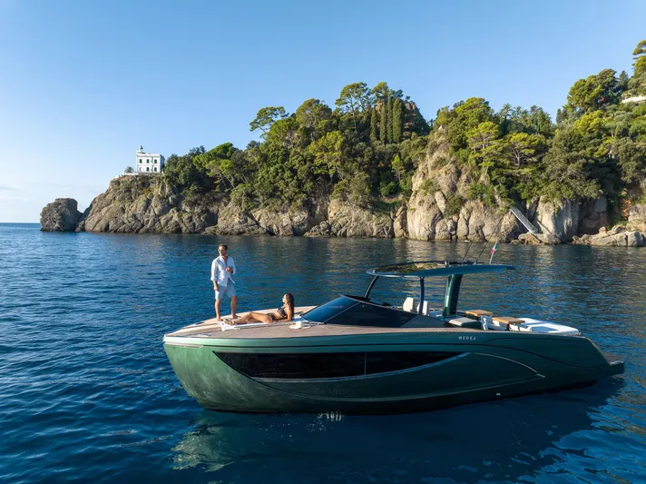  Yacht Photos Pics 2025 Nerea Yacht NY40 cruising near scenic rocky coastline.