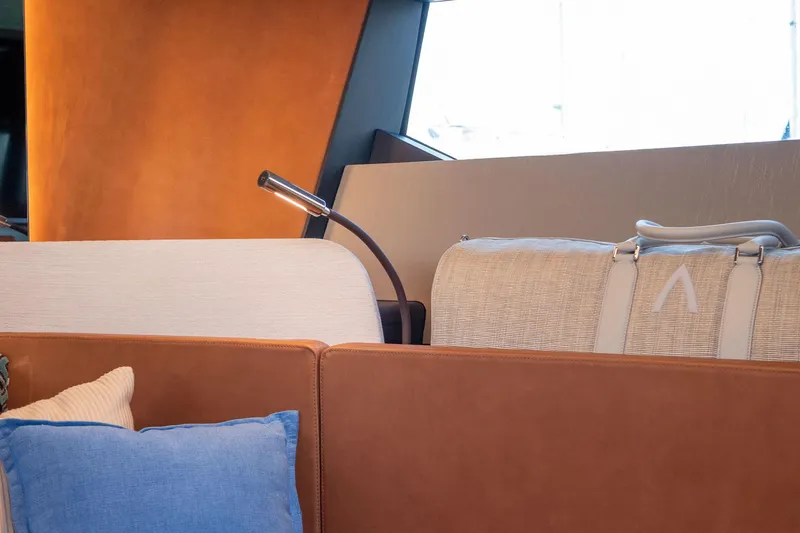  Yacht Photos Pics Luxurious interior of 2025 Nerea Yacht NY40 with elegant seating and modern design.