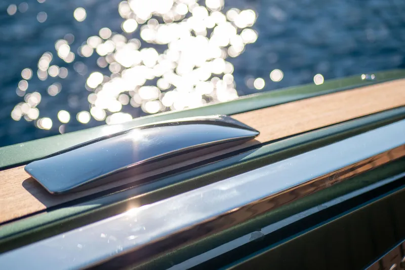  Yacht Photos Pics Sleek Nerea Yacht NY40 detail with ocean reflections, 2025 model.