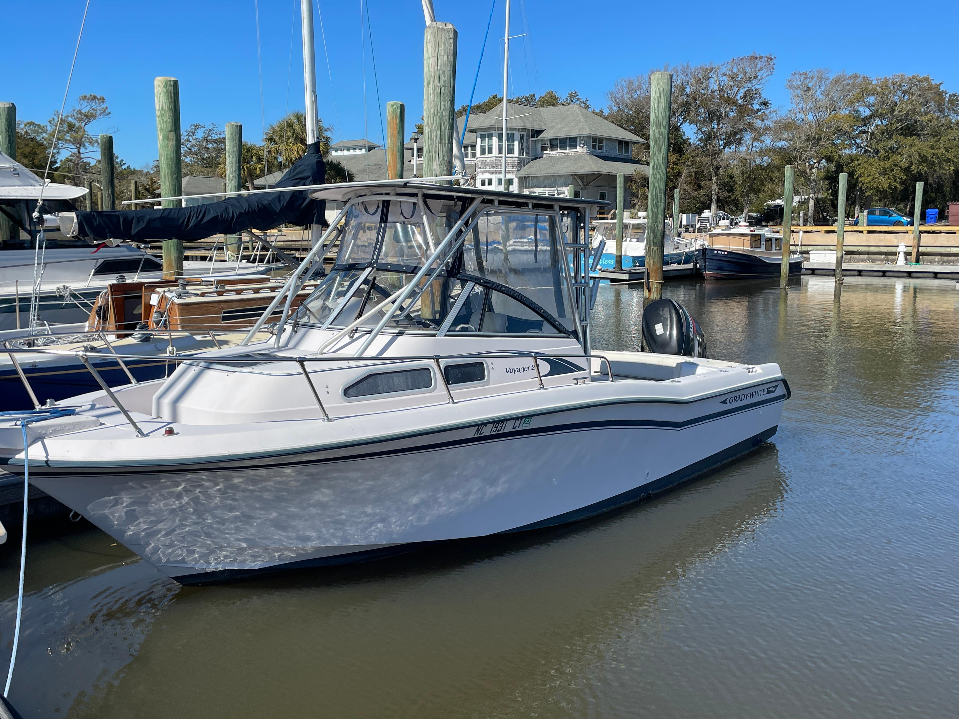 Boat cuddy cabin rod storage solution - Grady White 