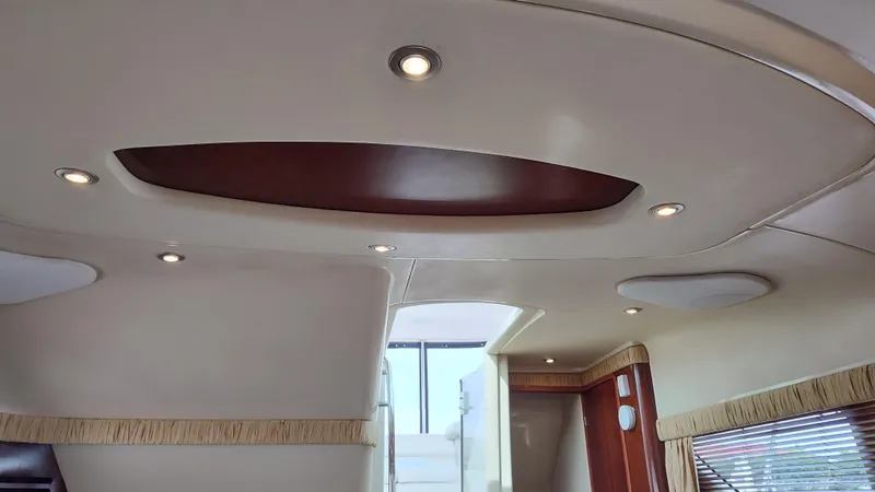 Drifter Yacht Photos Pics Interior ceiling of 2005 Sea Ray 390 Motor Yacht with recessed lighting.
