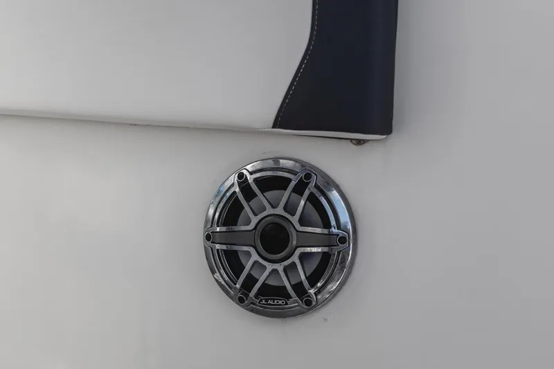  Yacht Photos Pics Speaker on 2022 Chaparral 300 OSX boat interior, featuring JL Audio design.