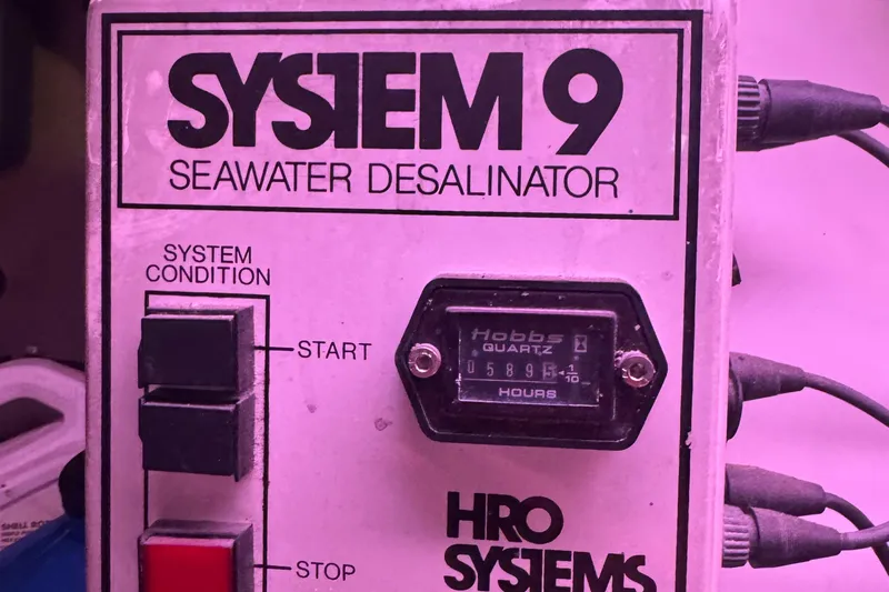 All In Yacht Photos Pics System 9 seawater desalinator control panel on 1993 Viking 50 Convertible boat.