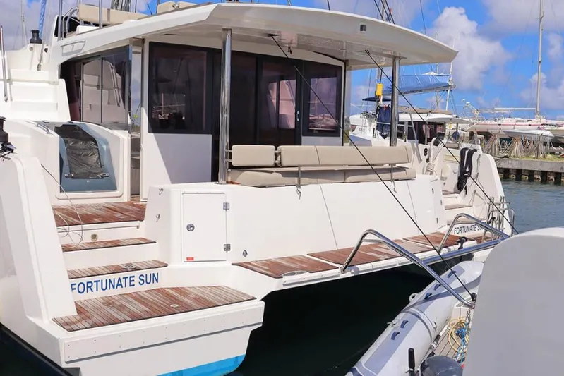 Fortunate Sun Yacht Photos Pics Fortunate Sun - Transom & Cockpit View (1)