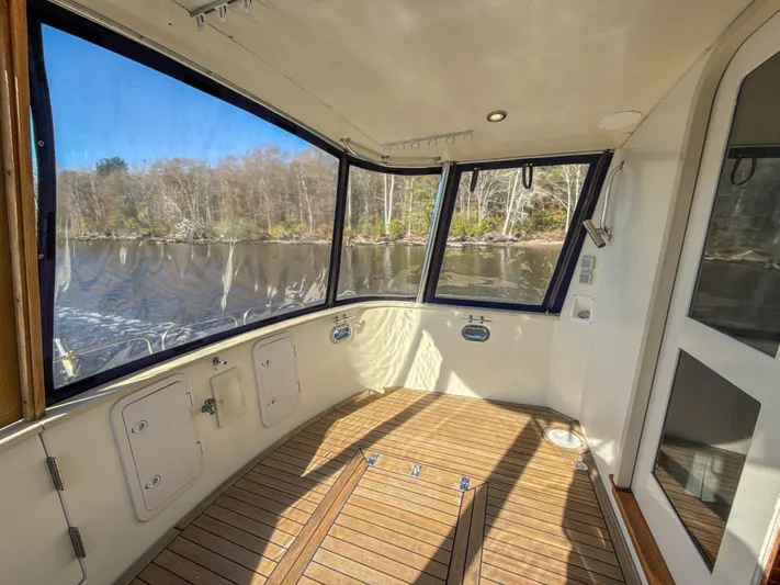 Island Girl Yacht Photos Pics Fully enclosed aft deck w hard top