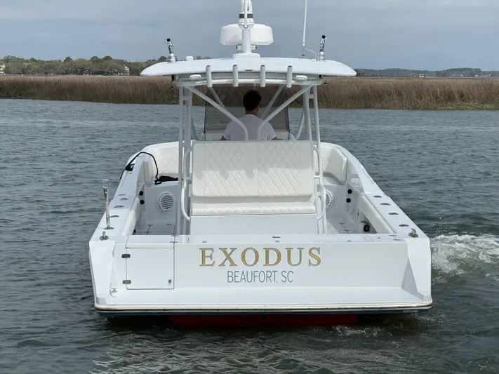  Yacht Photos Pics 2003 Strike 35 Cuddy boat named "Exodus" on water, Beaufort SC.