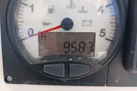 Boat engine gauge displaying 958.7 hours on a Leopard 48, 2018 model.