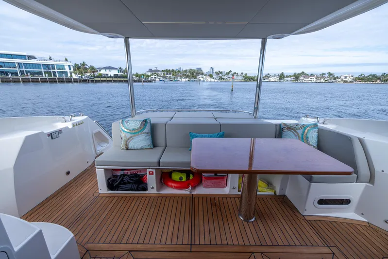 Four Sail Yacht Photos Pics AFt seating