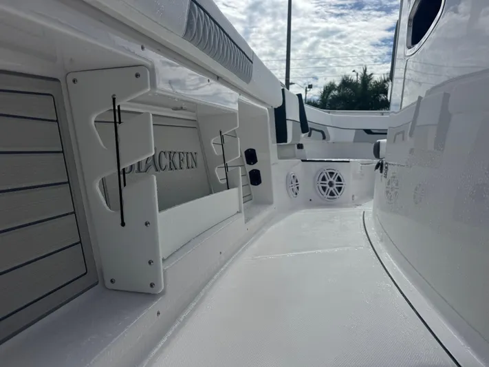  Yacht Photos Pics 2026 Blackfin 302 CC boat interior with sleek design and modern features.