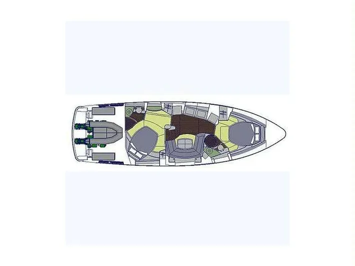  Yacht Photos Pics Floor plan of a 2006 Absolute 45 yacht, showcasing interior layout and design.