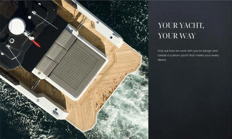 Therapy 1 Yacht Photos Pics 2024 Fabbro F45 yacht with luxurious deck, cruising through ocean waves.