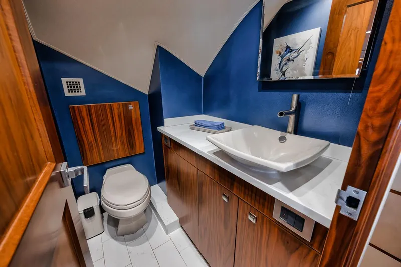 High Cotton Yacht Photos Pics 2015 Viking 92 EB HIGH COTTON- Bridge Day Head