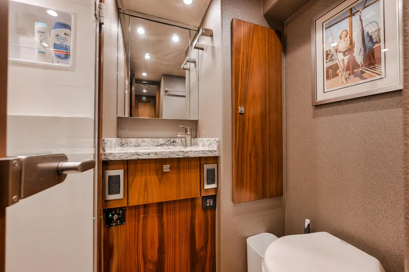 High Cotton Yacht Photos Pics 2015 Viking 92 EB HIGH COTTON- Crew Head