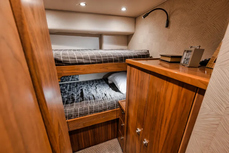 High Cotton Yacht Photos Pics 2015 Viking 92 EB HIGH COTTON- Crew Quarters