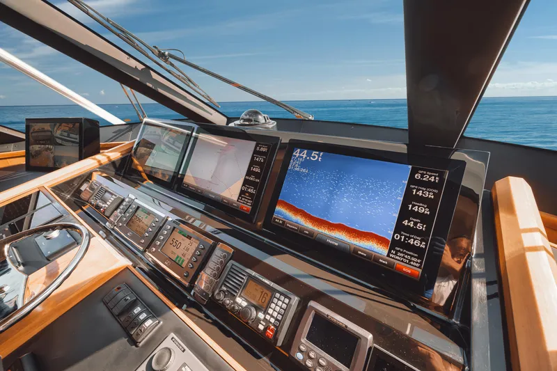 High Cotton Yacht Photos Pics 2015 Viking 92 EB HIGH COTTON- Helm