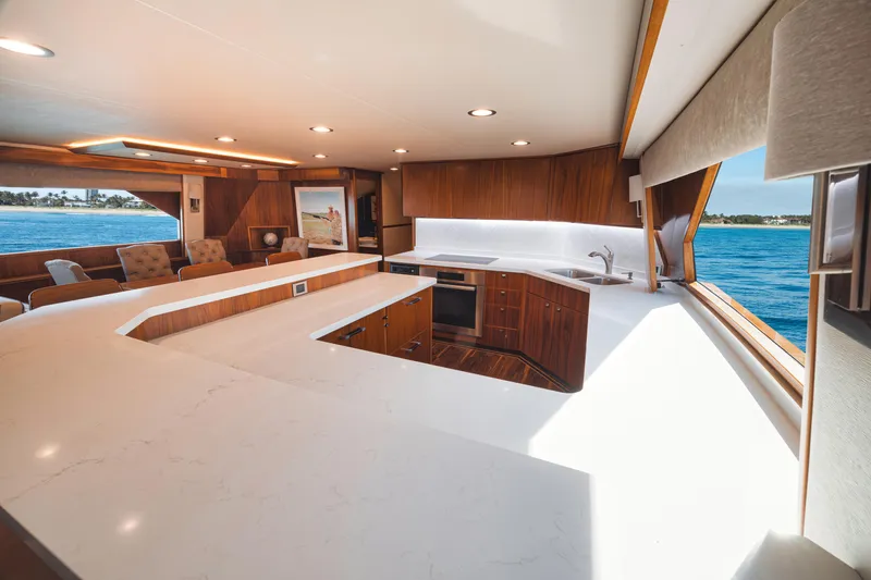 High Cotton Yacht Photos Pics 2015 Viking 92 EB HIGH COTTON- Galley