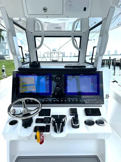  Yacht Photos Pics 2022 Sea Pro 320 DLX Center Console with advanced navigation and control systems.