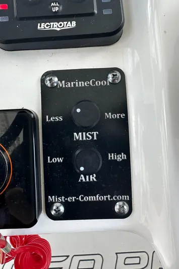  Yacht Photos Pics Control panel of a 2022 Sea Pro 320 DLX Center Console boat.