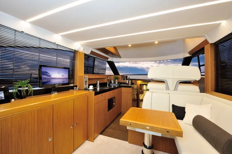 Lady Bavarkica Yacht Photos Pics Manufacturer Provided Image: Bavaria Virtess 420 Fly Interior