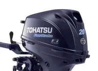 2022 Tohatsu MFS20E S - 20hp EFI Outboard Short shaft, tiller control, Manual start