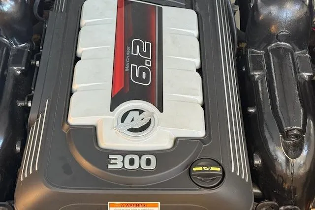  Yacht Photos Pics 2019 Formula 310 Bowrider I/O engine, 6.2L, 300 horsepower, close-up view.