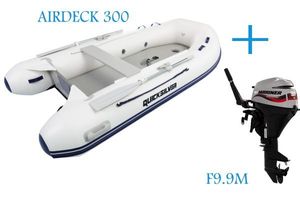 2020 Quicksilver &amp; Mariner F9.9 MLH Outboard &amp; Airdeck 300cm Inflatable Boat Package