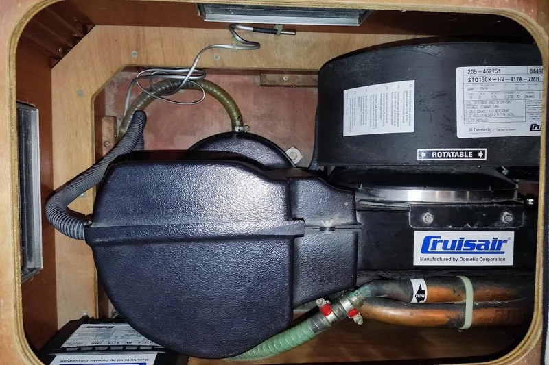  Yacht Photos Pics Cruisair air conditioning unit in 2009 Beneteau Oceanis 54 yacht interior.