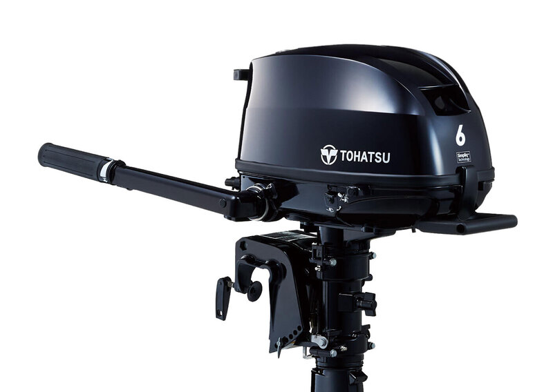 2020 Tohatsu New Style! 6hp 4 Stroke MFS6DS Outboard w/ Sep Tank Tiller Short/Long Shaft