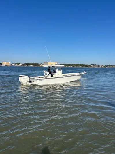  Yacht Photos Pics Egret 290 boat from 2019 on calm waters.
