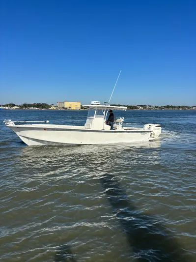  Yacht Photos Pics Egret 290 boat from 2019 on calm water.