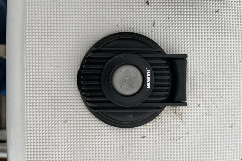 Arrow Yacht Photos Pics Harken deck fitting on 2008 Jeanneau Sun Odyssey 45 sailboat.