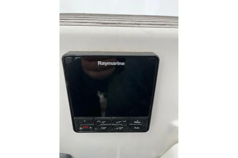 Arrow Yacht Photos Pics Raymarine control panel on 2008 Jeanneau Sun Odyssey 45 sailboat.