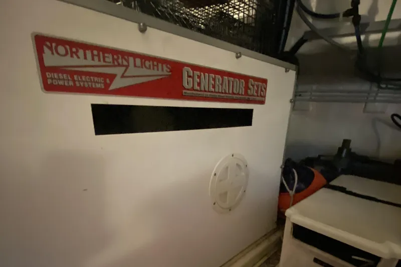 Grey Goose Yacht Photos Pics Northern Lights generator set in Compass 55, year 2000, diesel electric power system.