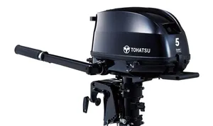 2020 Tohatsu New Style! 5hp 4 Stroke MFS5DS Outboard w/ Sep Tank Tiller Short/Long Shaft