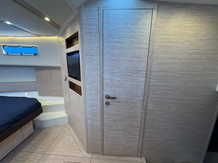  Yacht Photos Pics 2022 Pardo Yachts 43 interior cabin with modern design and sleek finishes.