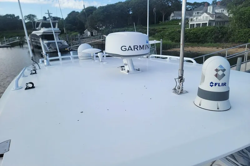  Yacht Photos Pics 2010 Intrepid 39 Kevlar Hull yacht with Garmin and FLIR equipment on deck.