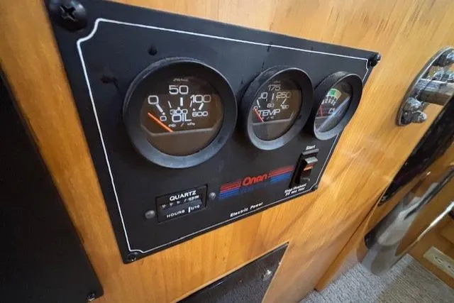 Aqua Billy Yacht Photos Pics Dashboard panel with gauges and switches in a 1995 Symbol Super Sedan.