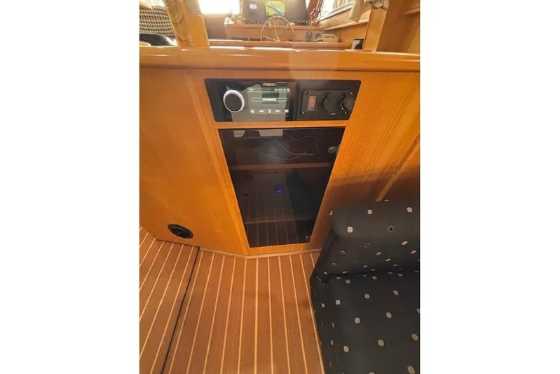 Aqua Billy Yacht Photos Pics Wooden interior with audio system in a 1995 Symbol Super Sedan.