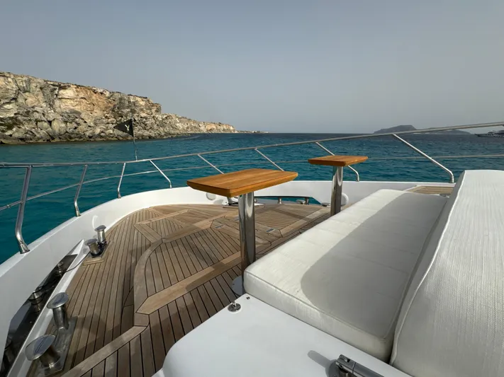 Altvs Yacht Photos Pics Luxurious 2020 PerMare Amer F100 yacht deck with scenic ocean view.