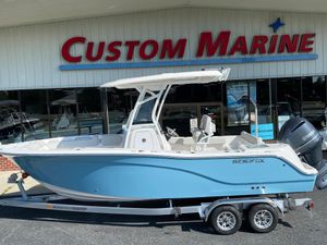 2023 Sea Fox 228 Commander boat at Custom Marine dealership.