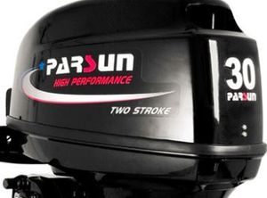 2022 PARSUN T30ABML 30hp 2 stroke long shaft, Tiller Control, Manual Start 30 HP Gasoline Type