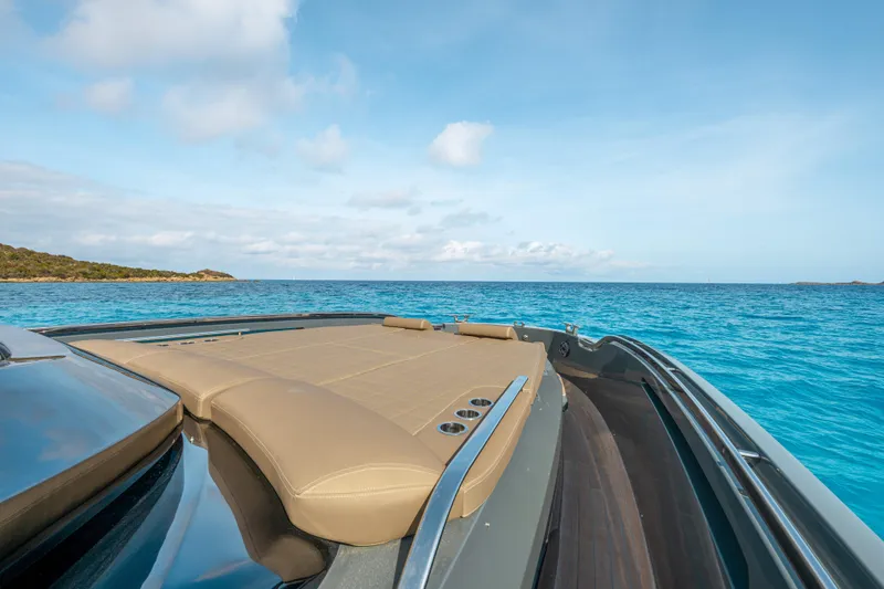 V-adeus Yacht Photos Pics 2024 SACS Rebel 55 yacht on clear blue ocean waters.